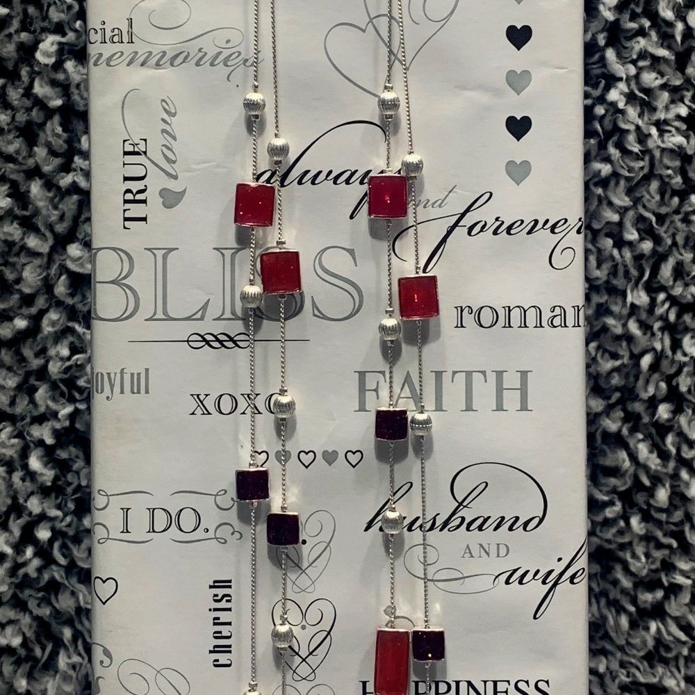 NWT Silver Two Strand Necklace